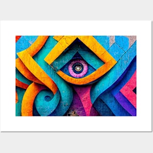 Colorful Sacred Geometry Posters and Art